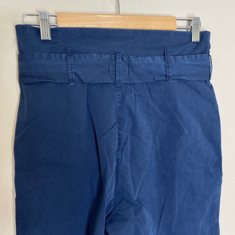Mother The Paperbag Greaser Ankle Pants  More Than Words / Navy - Picture 6 of 15